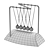Classic Newton Cradle Toy 3D model small image 3
