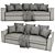 Contemporary Minotti Powell Sofa 3D model small image 3