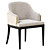 Elegant Wolfe Dining Chair 3D model small image 1