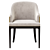 Elegant Wolfe Dining Chair 3D model small image 2