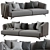 Stylish Lennox Sofa by Ditre Italia 3D model small image 1