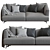 Stylish Lennox Sofa by Ditre Italia 3D model small image 2