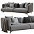 Stylish Lennox Sofa by Ditre Italia 3D model small image 3