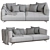 Stylish Lennox Sofa by Ditre Italia 3D model small image 6