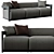 Elegant CLAUD Sofa Meridiani 3D model small image 2