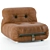 Soriana Lounge Chair: Stylish and Comfortable 3D model small image 1