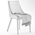 Chelsea Lane Baxter: Sleek and Chic Fabric Chair 3D model small image 5