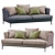 Elegant Alivar Portofino Sofa 3D model small image 1