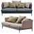 Elegant Alivar Portofino Sofa 3D model small image 3