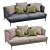 Elegant Alivar Portofino Sofa 3D model small image 4