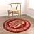 Versatile Round Rug Set 3D model small image 4