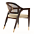 Elegant Wormley Dining Chair 3D model small image 2