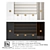 Kyu Light Collection: Glass Document Cabinet, Fixed Document Cabinet, Credenza & Wall Panel 3D model small image 1