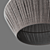 Natural Grey Paper Rope Pendant 3D model small image 4