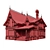 Classic Wood Shingle House 3D model small image 6