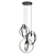 Elegant Blackpool 3-Light Pendant 3D model small image 1
