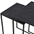 Town Coffee Table Set: Elegant Graphite Finish 3D model small image 2