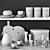 Modern Kitchen Accessories Set 3D model small image 17