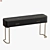 Elegant Ebony Marble Console 3D model small image 3