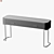 Elegant Ebony Marble Console 3D model small image 4