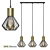 Modern Electric Diadem Pendant Light 3D model small image 1