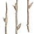 Elegant Twig Wall Lamp 3D model small image 2