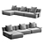 Elegant Olta Sofa: Stylish Comfort 3D model small image 1