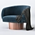 Modern Rotunda Chair: Stylish, Sleek, and Comfortable 3D model small image 1