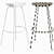 Sleek Alden Bar Stool 3D model small image 2