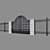 Elegant Iron Gates - Enhance Your Entrance 3D model small image 2