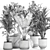 Exotic Plant Collection: Decorative Trees in Copper Pots 3D model small image 5