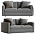 Ditre Italia Freedom Sofa 3D model small image 3