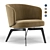 Sleek Bece Armchair: Contemporary Elegance by Lema 3D model small image 1