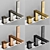 Luxurious Gessi Rettangolo K Faucet Set 3D model small image 5