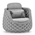 Textilene Rope Woven Outdoor Chair 3D model small image 6