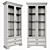 Tiffany 2V2S Showcase Cabinet: Elegant and Spacious 3D model small image 2