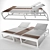 Luxury Reclining Chaise Lounge 3D model small image 1