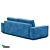 Premium Quality Milan Sofa: Customizable and Eco-Friendly 3D model small image 3