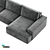 Milan Premium Corner Sofa 3D model small image 3