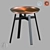 Modern Round Table | D485mm H500mm 3D model small image 1