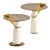 Elegant Eclipse Side Table: Italian Craftsmanship 3D model small image 2