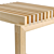 Sleek Oak Stool 3D model small image 4