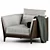 Versatile Modular Armchair 3D model small image 1