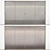 Embossed Sliding Glass Doors 3D model small image 1