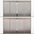 Embossed Sliding Glass Doors 3D model small image 2