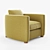 Elegant Salon Club Chair - Moving Mountains 3D model small image 3