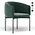 Sleek Bonnet Dining Chair: Timeless Elegance 3D model small image 1