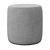 Spool 18 Ottoman: Luxe Basalt Velvet 3D model small image 5