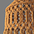 Organic Macrame Pendant: Handcrafted Elegance for Modern Spaces 3D model small image 4