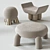 Stylish Ottomans by Pietro Franceschini 3D model small image 5